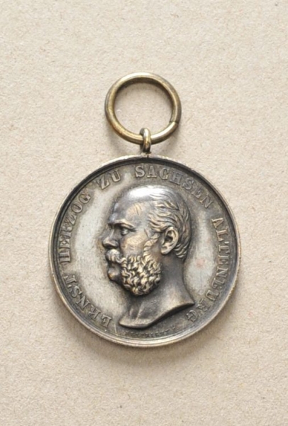 Sachsen Altenburg: Sachsen Ernestinischer Hausorden, Silberne Medaille, Ernst (einseitiger