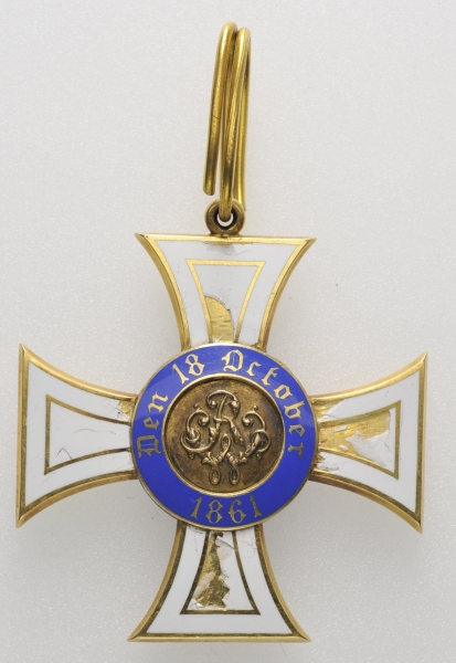 Preussen: Kronen-Orden, 3. Modell (1869-1918), 2. Klasse.Gold, emailliert, mehrteilig gefertigt, - Image 2 of 2