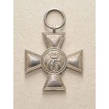 Meckelnburg Strelitz: Militär-Dienstkreuz 1. Klasse für Unteroffiziere nach XXI Dienstjahre (1869-