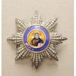 Griechenland: Erlöser-Orden, 2. Modell (1863-1974), Komtur Stern.Silber, brillantiert und