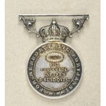 Schweden: Medaille für mitbürgerlichen Verdienst, Gustav V.Silber, erhaben mitgeprägt "TILL F.