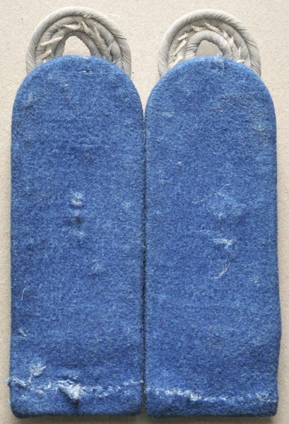 Paar Schulterstücke eines Majors des Truppensonderdienstes.Silbergeflecht auf blauer Unterlage, - Image 2 of 2