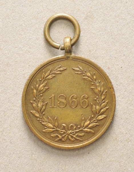 Lippe-Detmold: Erinnerungsmedaille für den Feldzug 1866.Bronze.Zustand: IIAufrufpreis: 60 EUR - Image 2 of 2