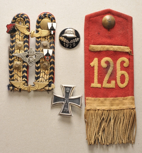 Württemberg: Nachlass eines Soldaten des I.R.126.1.) Preussen: Eisernes Kreuz, 1914, 1. Klasse, KO