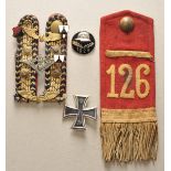 Württemberg: Nachlass eines Soldaten des I.R.126.1.) Preussen: Eisernes Kreuz, 1914, 1. Klasse, KO