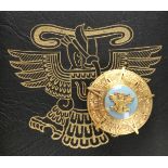 Mexiko: Orden des aztekischen Adlers, Bruststern, im Etui.Silber vergoldet, teilweise emailliert,