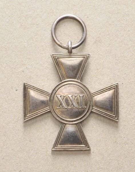 Meckelnburg Strelitz: Militär-Dienstkreuz 1. Klasse für Unteroffiziere nach XXI Dienstjahre (1869- - Image 2 of 2