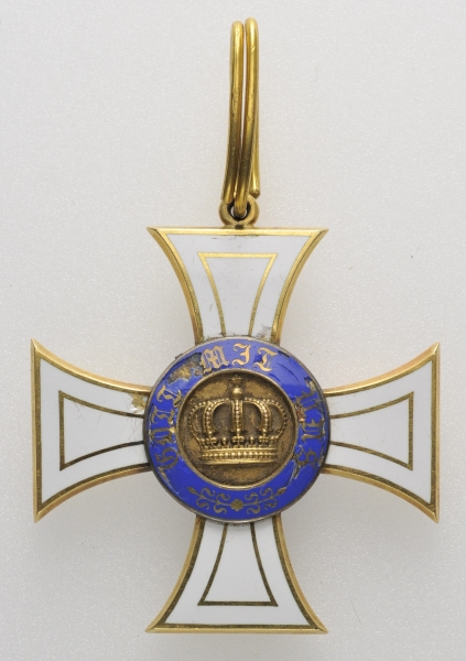 Preussen: Kronen-Orden, 3. Modell (1869-1918), 2. Klasse.Gold, emailliert, mehrteilig gefertigt,