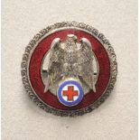 Slowakei: Rot- Kreuz- Ehrenzeichen, in Silber.Versilbert, teilweise emailliert, Martikelnummer 1471,