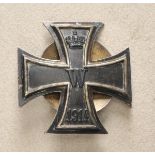 Preussen: Eisernes Kreuz, 1914, 1. Klasse.Geschwärzter Eisenkern, silberne Zarge, zweiteilige