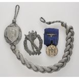 Auszeichnungsnachlass eines Infanteristen.1.) Infanterie-Sturmabzeichen, in Silber, Hersteller R.S.;