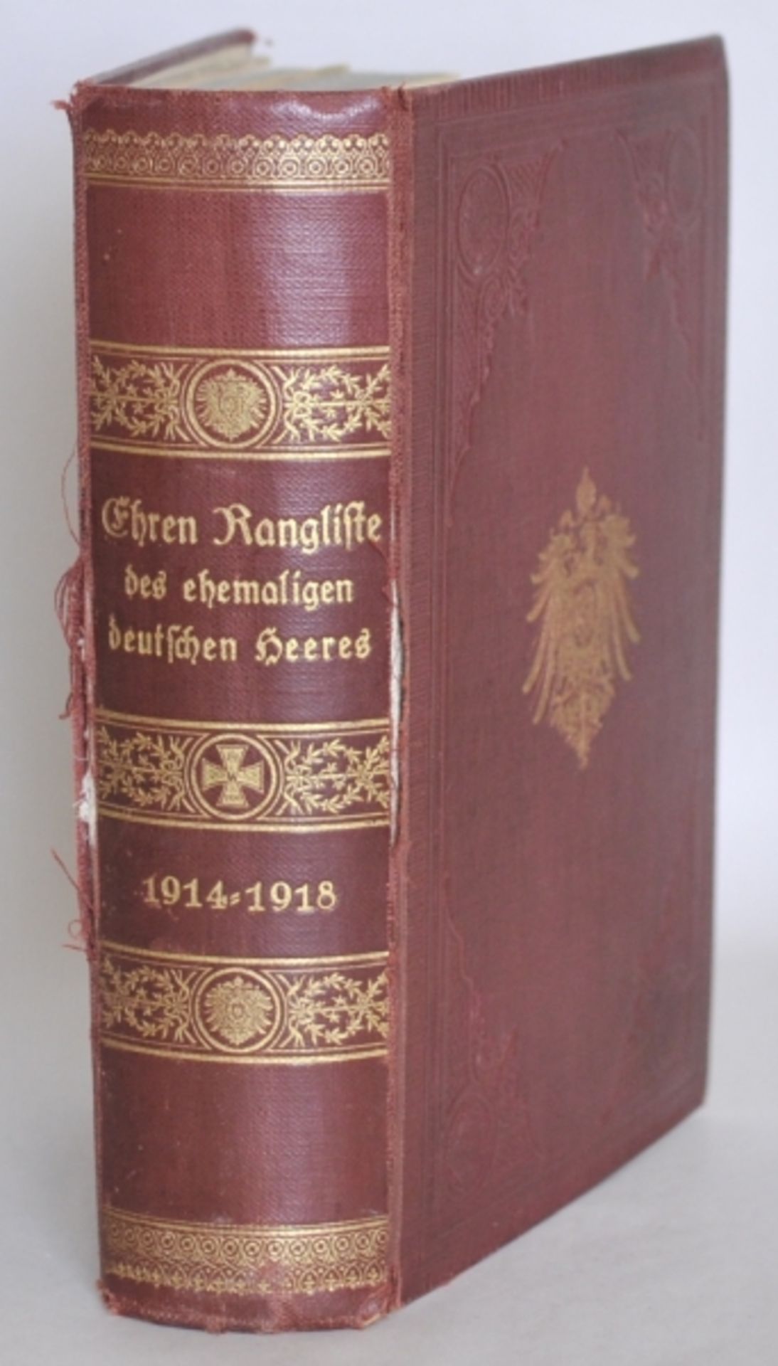 Ehrenrangliste des ehemaligen Deutschen Heeres 1914-1918.Berlin, E.S. Mittler & Sohn, 1926. 1275