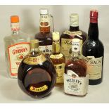 Alter Bar Bestand.Alter Bestand von sieben Flaschen - teils grö0ere Flaschen.Zustand: II

Old bar