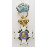 Griechenland: Erlöser-Orden, 1. Modell (1833-1863), Ritterkreuz, 1. Klasse.Gold, teilweise