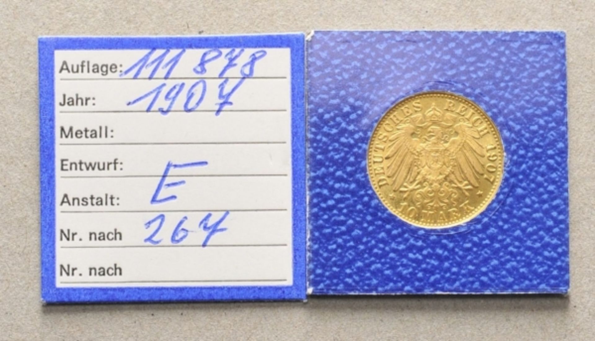 Sachsen: 10 Mark, 1907, E.Jäger 267.Zustand: IIAufrufpreis: 160 EUR

Saxony: 10 mark, 1907. E.Jaeger - Image 2 of 2