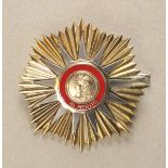 Argentinien: Mai-Orden für Verdienste, 2.Modell (1957-1973), Großkreuz Stern.Silber vergoldet,