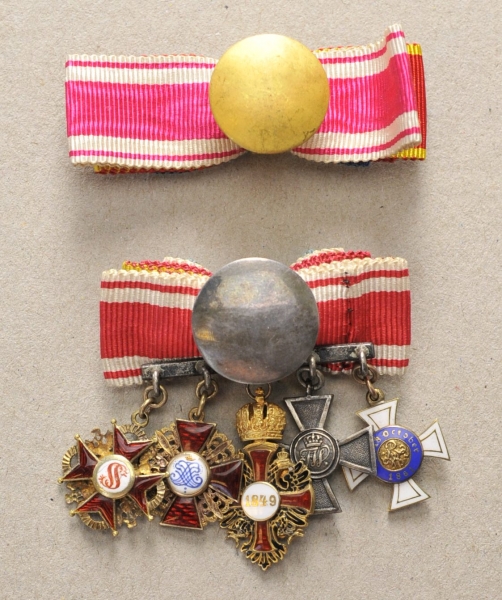 Preussen: Miniaturennachlass mit fünf Auszeichnungen.1.) Kronen-Orden, 3. Klasse; 2.) Roter-Adler - Image 2 of 2