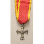 Braunschweig: Orden Heinrichs des Löwen, Verdienstkreuz in Silber.Silber, gepunzte Krone, 900 und S,