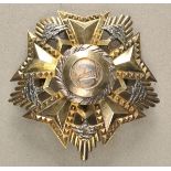 Libanon: Nationalorden der Zeder, 2. Modell (seit 1959), Großkreuz Stern.Silber, teilweise