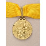 Panama: Medaille auf das 50 jährige Bestehen der Repiblik Panama.Buntmetall vergoldet, am
