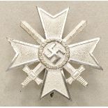 1.2.) Deutsches Reich (1933-45)Kriegsverdienstkreuz, 1. Klasse mit Schwertrn - L/16.Buntmetall