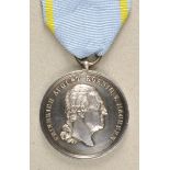 1.1.) Kaiserreich (bis 1933)Sachsen: Militär-St. Heinrichs Orden, Silberne Medaille.Silber, F.U.