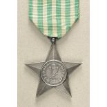 2.1.) EuropaItalien: Kolonial Stern für Militärverdienste für Eingeborene, in Silber.Silber, feine