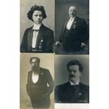 3.2.) Fotos / PostkartenRussland, 1910, fünf Fotos von Künstlern.Diverse, alle mit angelegten