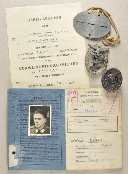 1.2.) Deutsches Reich (1933-45)Nachlass des Gefreiten Artur Claus der 6./ Fallschirm-Panzer-