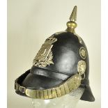 4.1.) Uniformen / KopfbedeckungenBayern: Helm M1848 für Mannschaften der Landwehrinfanterie.