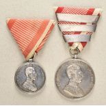 2.1.) EuropaÖsterreich: Tapferkeitsmedaille, 8. Modell (1914-1917), Franz Joseph I., Silber, 4.