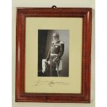 3.3.) AutographenBaden, Friedrich I.(1826 - 1907), Großherzog von Baden. Halbporträt in Uniform, mit