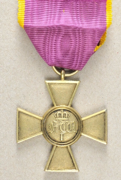 1.1.) Kaiserreich (bis 1933)Hessen-Kassel: Dienstauszeichnung für Offiziere (1849-1966).Bronze