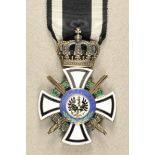 1.1.) Kaiserreich (bis 1933)Preussen: Hausorden von Hohenzollern, Ritterkreuz mit Schwertern.