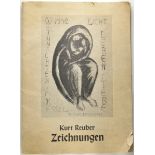 6.1.) LiteraturMappe Kurt Reuber - Zeichnungen.Diverse Blätter, u.a. auch die Stalingradmadonna.