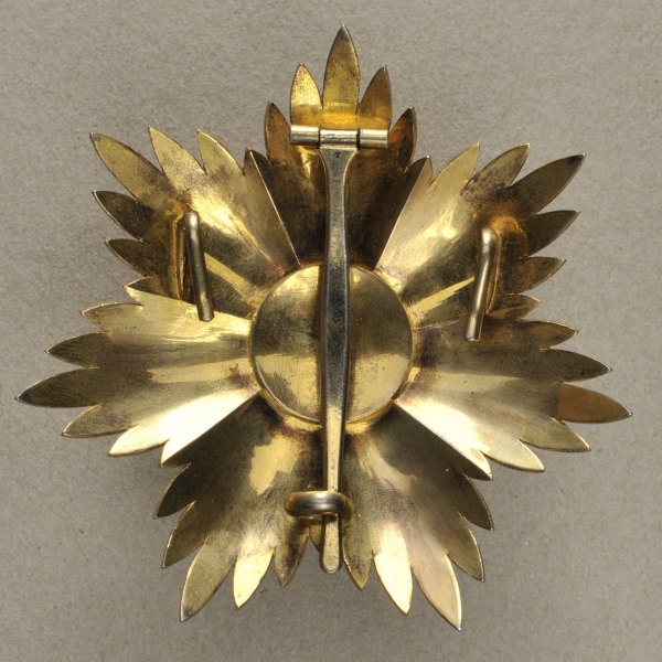 8.1) NachtragIrak: Orden der zwei Flüsse, 1. Modell (1922-1959), Großkreuz Stern.Silber vergoldet, - Image 2 of 2