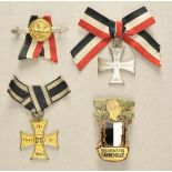 1.1.) Kaiserreich (bis 1933)Kriegerverein: Vier Auszeichnungen.Diverse.Zustand: II

1.1.) Imperial
