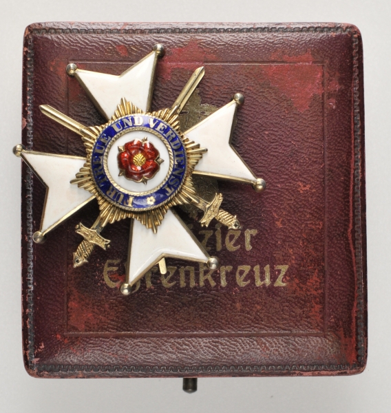 1.1.) Kaiserreich (bis 1933)Lippe-Detmold: Fürstlich Lippischer Hausorden, Offiziersehrenkreuz mit