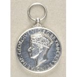 2.1.) EuropaGroßbritannien: Medaille des Königs für Verdienste im Freiheitskampf.Silber, blanker