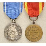 2.1.) EuropaFinnland: Orden des Freiheitskreuzes, 1941, Medaille 1. und 2. Klasse.Silber bzw.