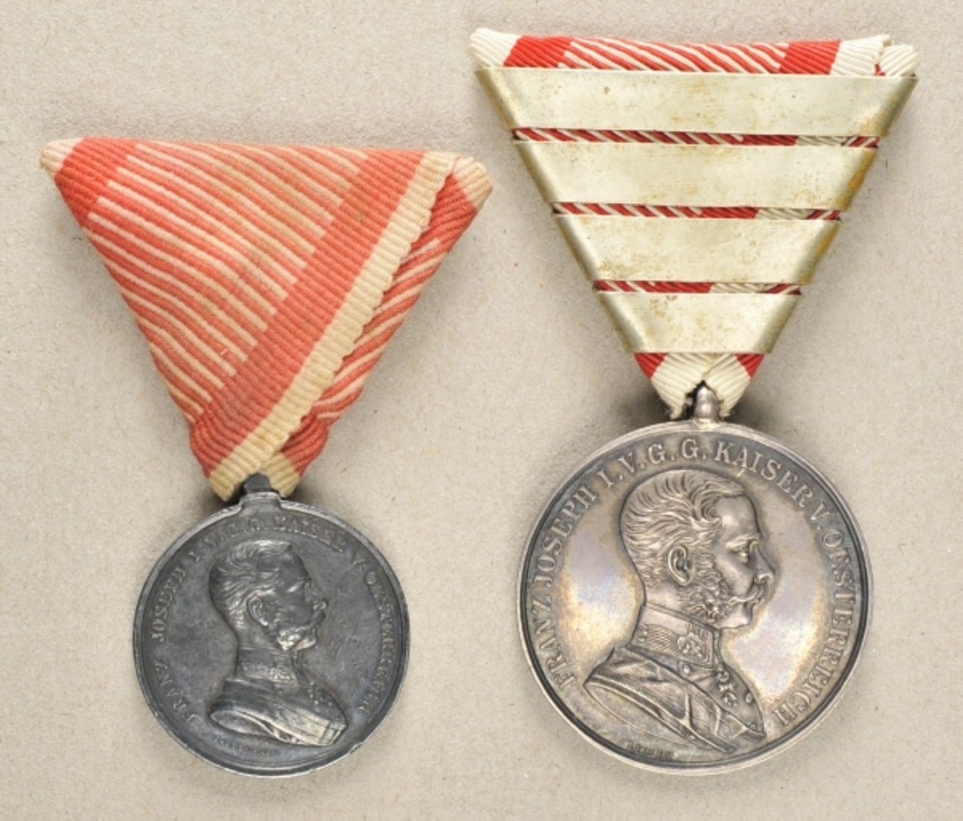 2.1.) EuropaÖsterreich: Tapferkeitsmedaille, 8. Modell (1914-1917), Franz Joseph I., Silber, 5.