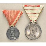 2.1.) EuropaÖsterreich: Tapferkeitsmedaille, 8. Modell (1914-1917), Franz Joseph I., Silber, 5.