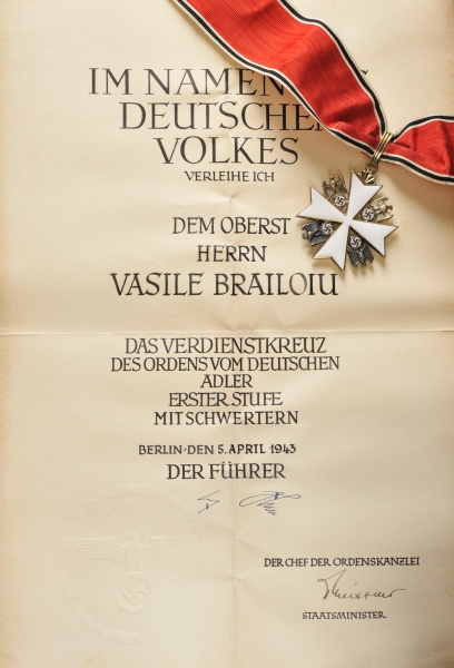 1.2.) Deutsches Reich (1933-45)Deutscher Adler Orden, 2. Modell (1939-1945), Verdienstkreuz 1. Stufe - Image 2 of 2