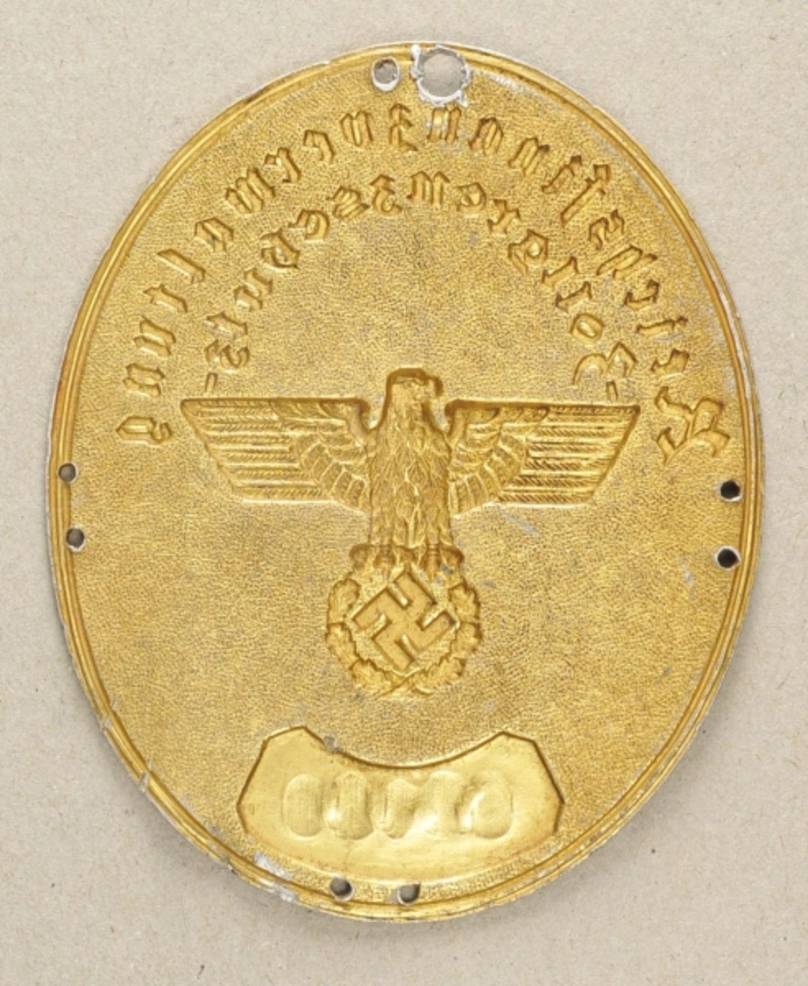 1.2.) Deutsches Reich (1933-45)Ärmelschild der Reichsfinanzverwaltung - Zollgrenzschutz.Hohl - Image 2 of 2