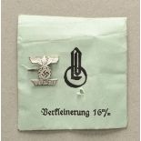 1.2.) Deutsches Reich (1933-45)Spange zum Eisernen Kreuz 2. Klasse Miniatur, in LDO-Tüte.