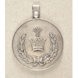 2.2.) WeltPersien: Orden Nishan-i-Taj-i-Iran, Silberne Medaille.Silber, gepunzt "S&Co / 990".