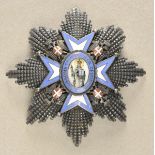2.1.) EuropaSerbien: St. Sava-Orden, 2. Modell, 2. Typ (1915-1945), Bruststern.Korpus Silber und