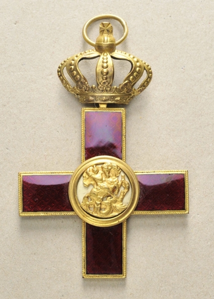 2.2.) WeltInternational: St. Georgs Orden, Großkreuz Kleinod.Vergoldet, teilweise emailliert, - Image 2 of 2