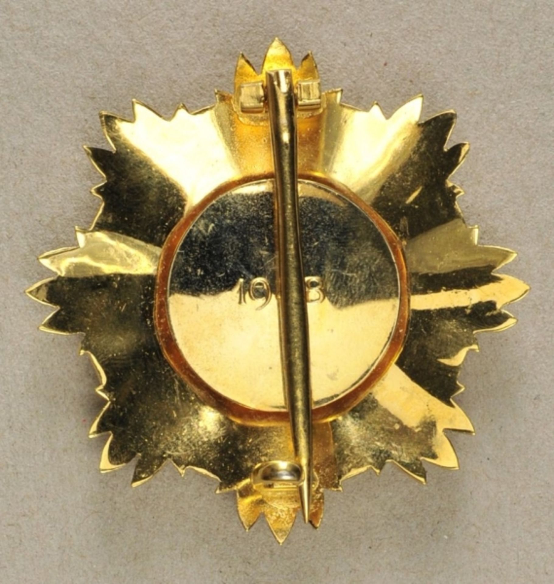 2.1.) EuropaUngarn: Kossuth-Orden, 3. Klasse.Vergoldet, teilweise emailliert, mehrteilig - Image 2 of 2