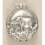 1.1.) Kaiserreich (bis 1933)Abzeichen für die Verdienste um die Kolonien (Elefantenorden).Aluminium,
